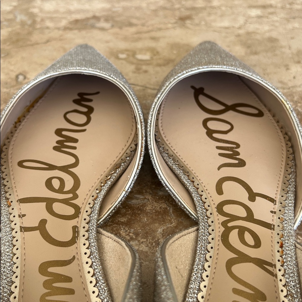 NEW Sam Edelman Rodney Metallic Gold D'Orsay Flats/Sz. 7M - Picture 5 of 9